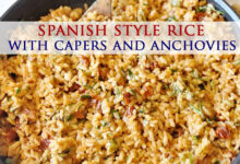 Συνταγή για ρύζι με σέσκουλα και γαύρο με φρέσκα βότανα